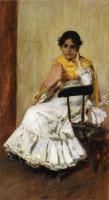 Chase, William Merritt - A Spanish Girl aka Portrait of Mrs Chase in Spanish Dress